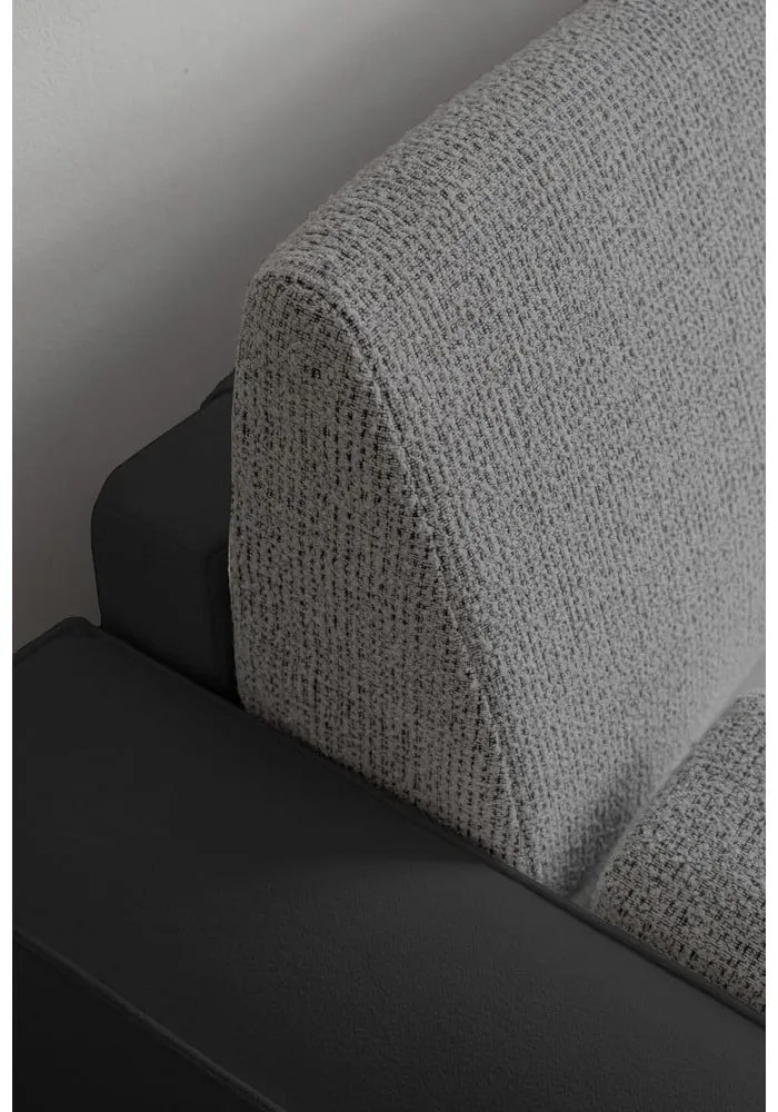 Canapea gri închis extensibilă 237 cm Wilson – Miuform