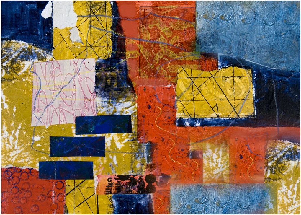 Tablou pe sticlă - Abstract (70x50 cm)