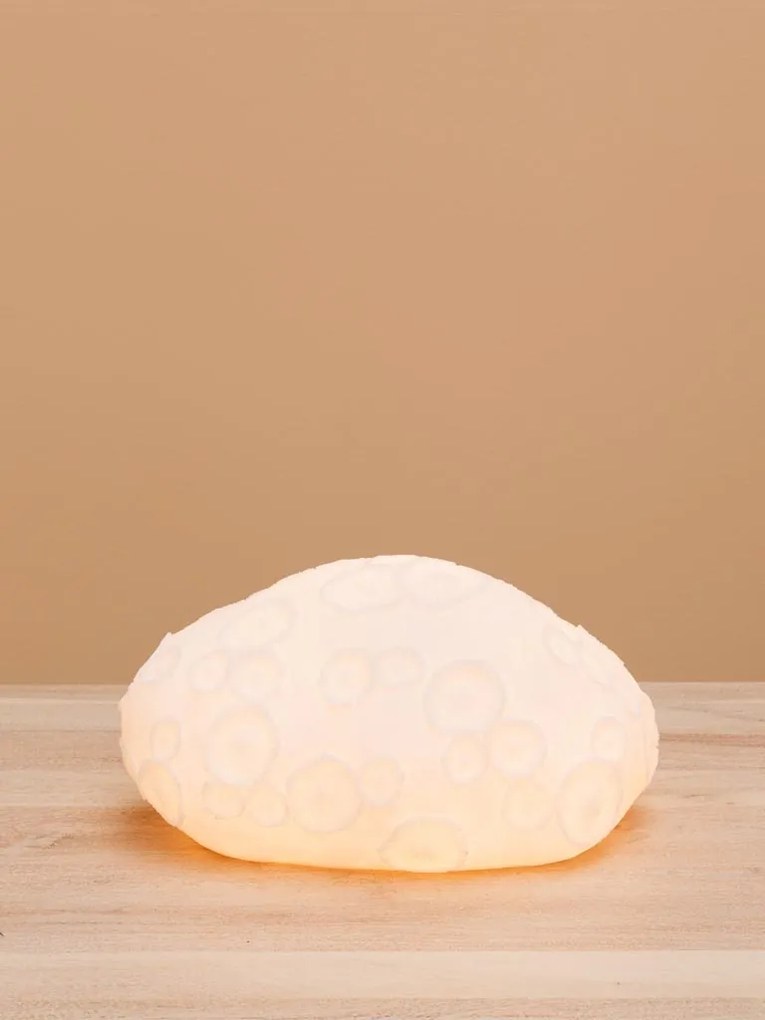 Lampa de masa, din pulbere de piatra si rasina, Coral