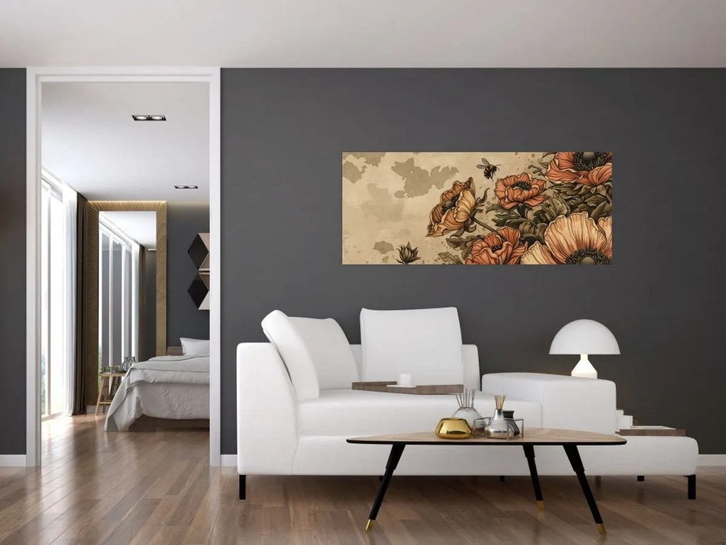 Tablou - Pajiștea albinelor II. (120x50 cm)