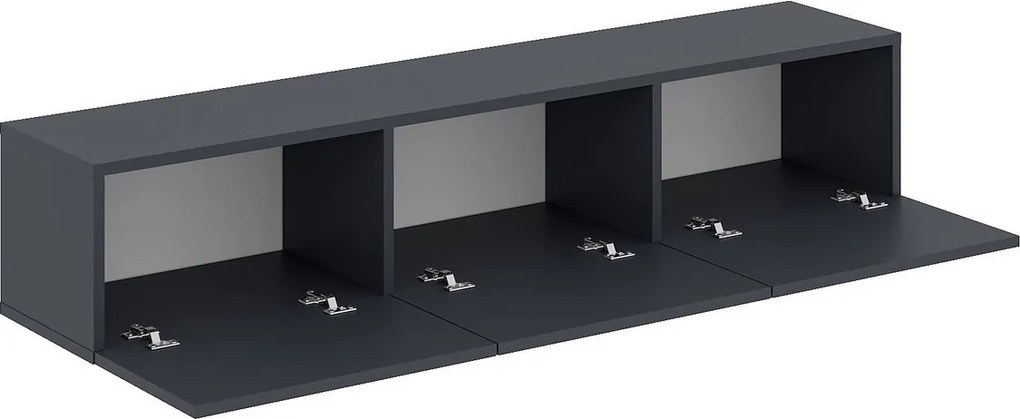 Comoda TV, Hanah Home, Oscar, 180x45x31.4 cm, Antracit