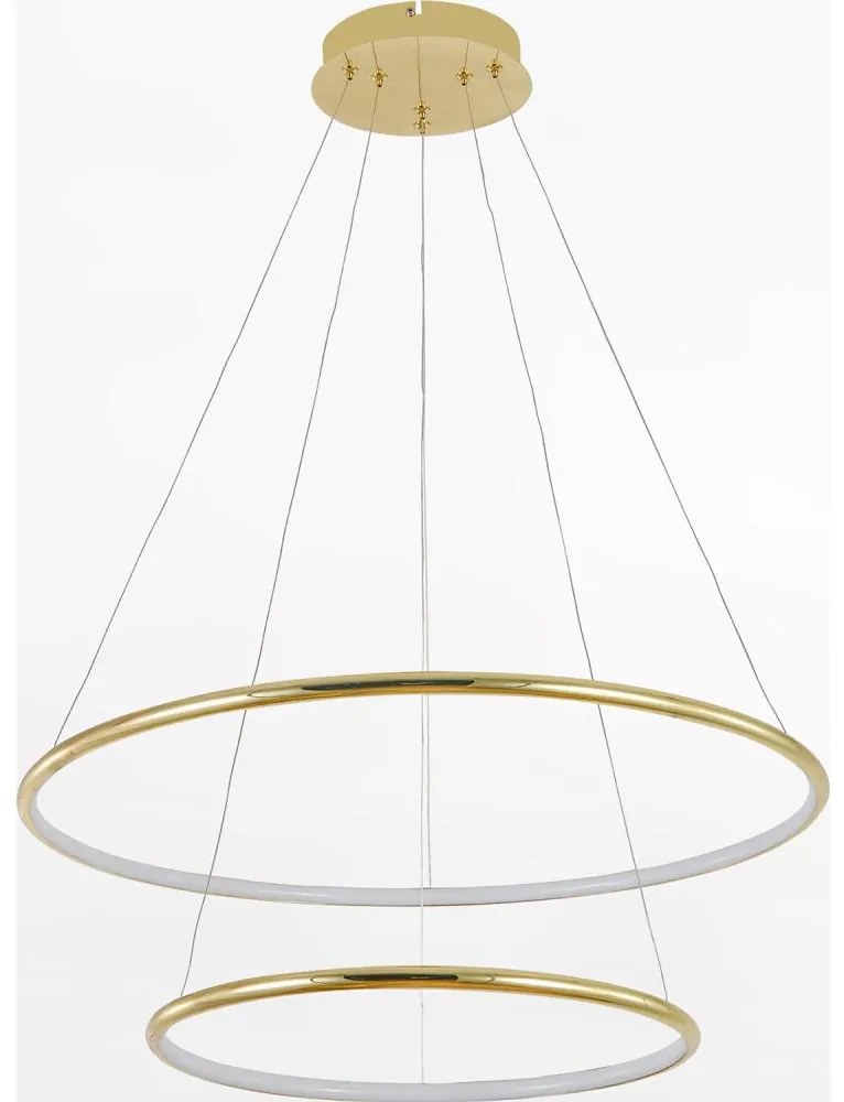 Lustră LED pe cablu Zuma Line PL201004B-2GD MARSEILLE LED/40W/230V auriu