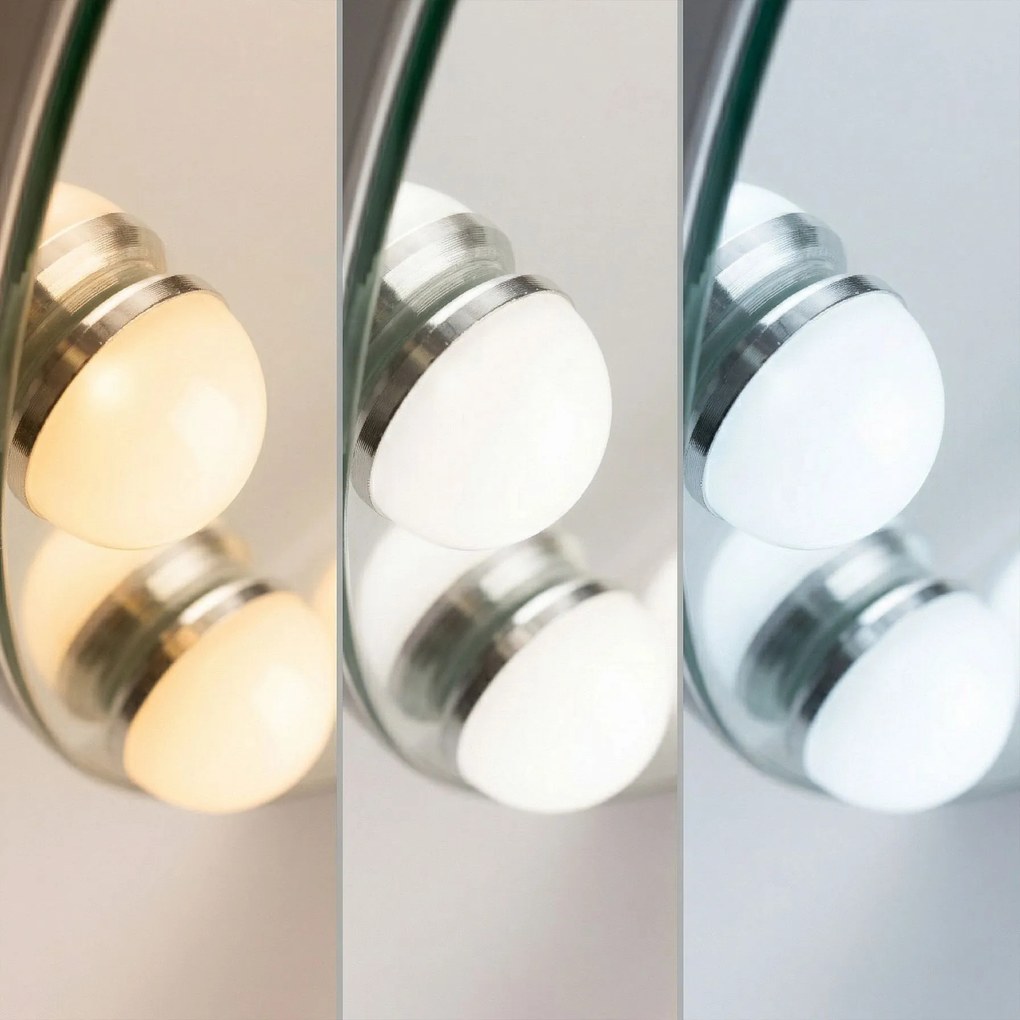 Oglindă LED HOLLYWOOD White 30x40