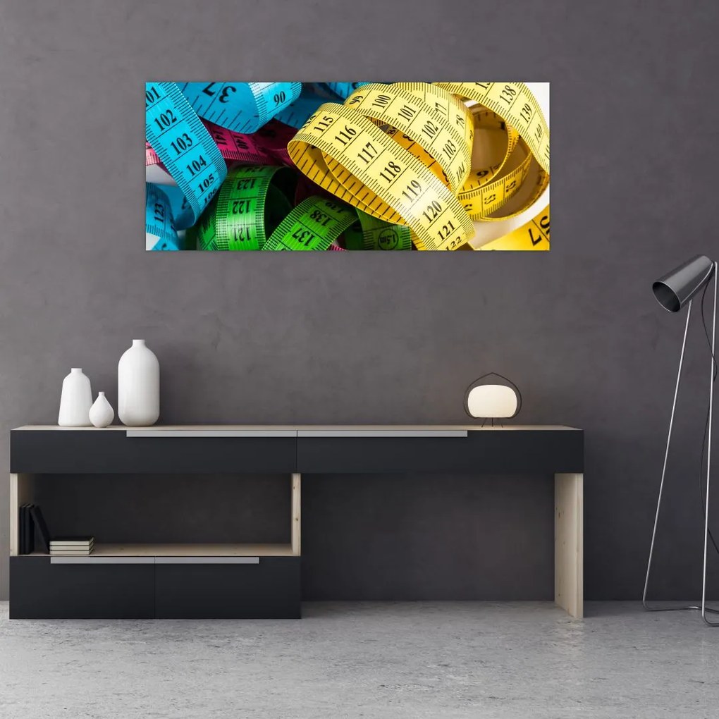 Tablou cu metri colorați (120x50 cm)