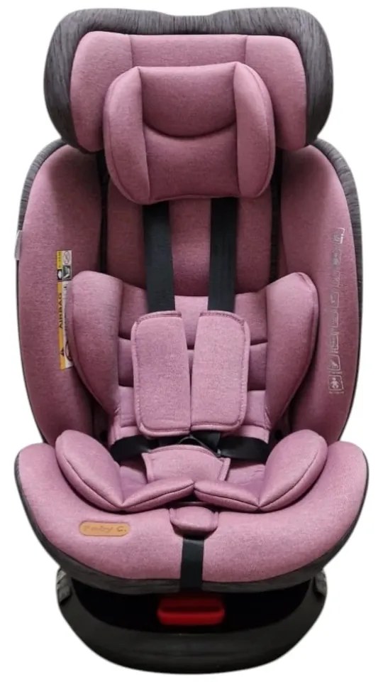 Scaun Auto cu Isofix Baby Care™ BS10P, Cu rotire 360 grade, Omologare R-129 i-Size, 0-36 kg, Tetiera reglabila, Transformabil in scoica auto, Sistem