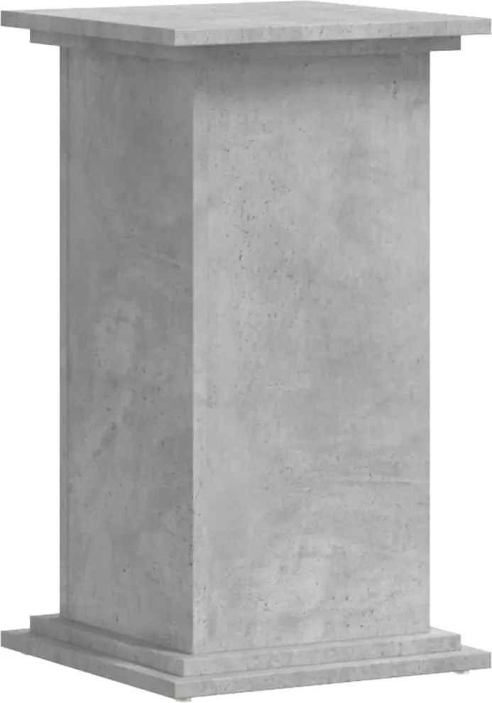 vidaXL Suport de plante, gri beton, 33x33x60 cm, lemn prelucrat