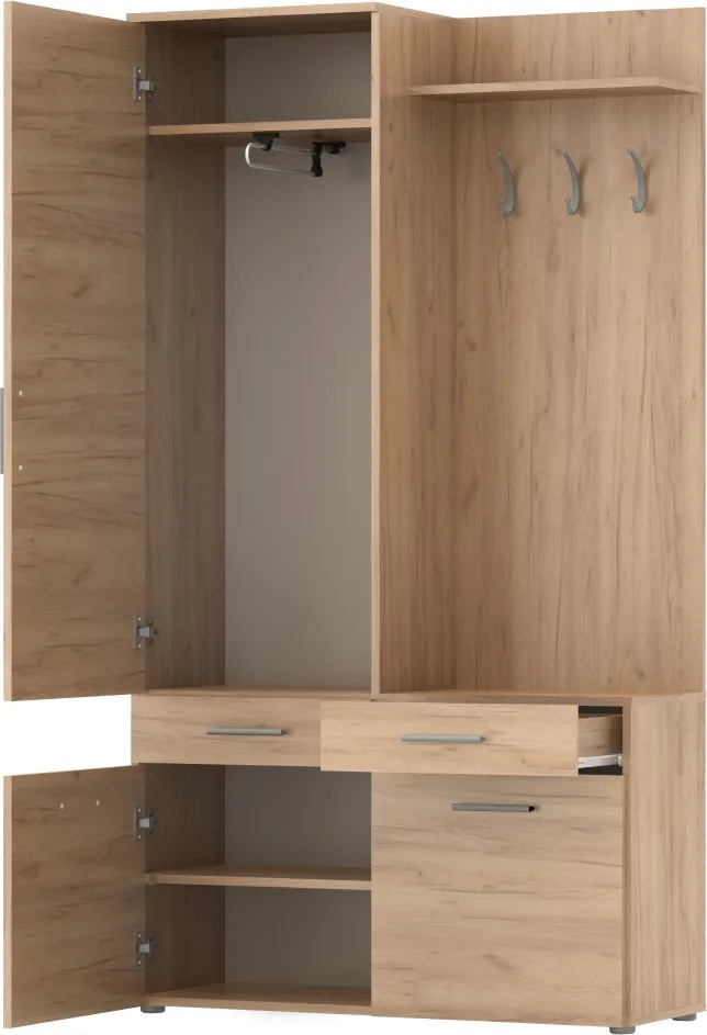 Set pentru hol, stejar artisan, LEVITO