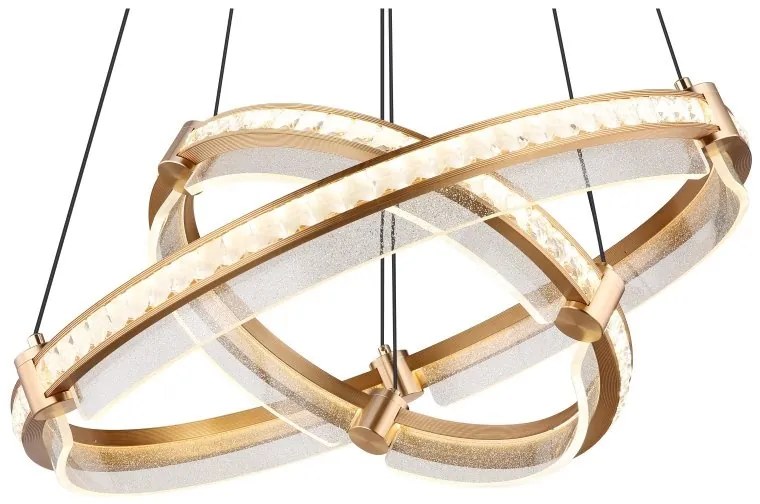 Lustra LED suspendata design circular cu telecomanda BLONDIE