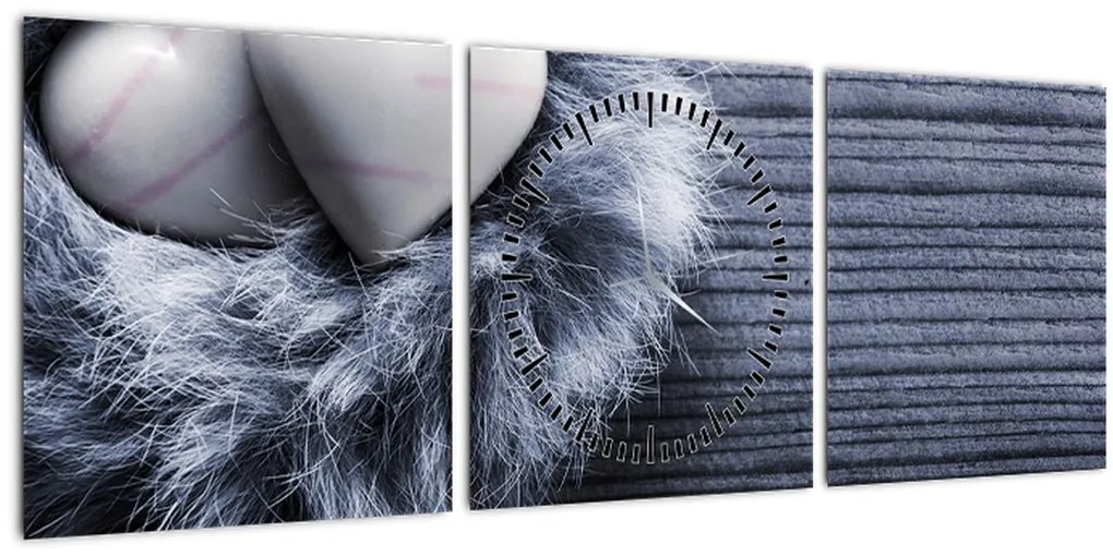 Tablou - Cuibul dragostei (cu ceas) (90x30 cm)