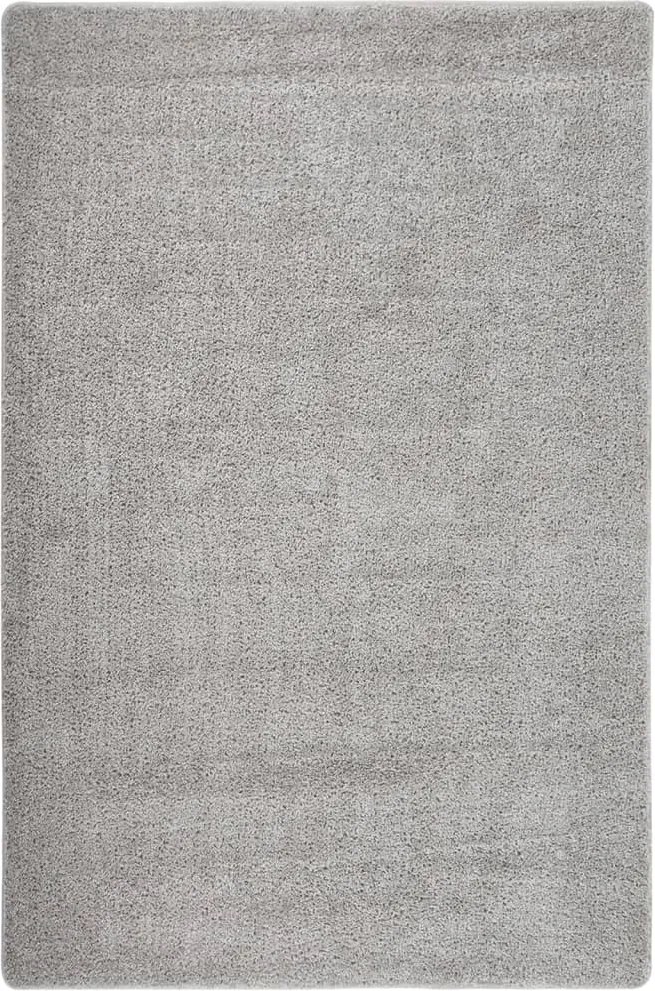 vidaXL Covor pufos, gri deschis, 200x290 cm, antiderapant