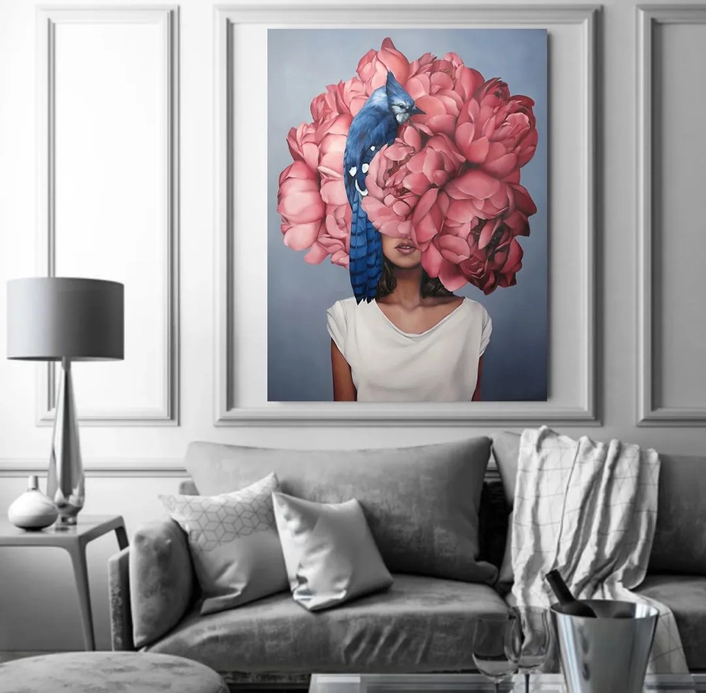 Tablou canvas Pink Blooming Mind 120x80 cm