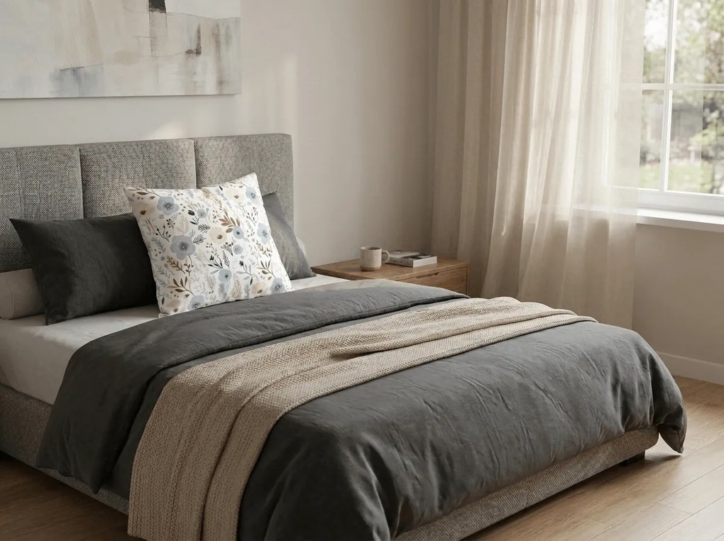 Fata de perna din polibumbac AZUREA 45x45 cm, modelat