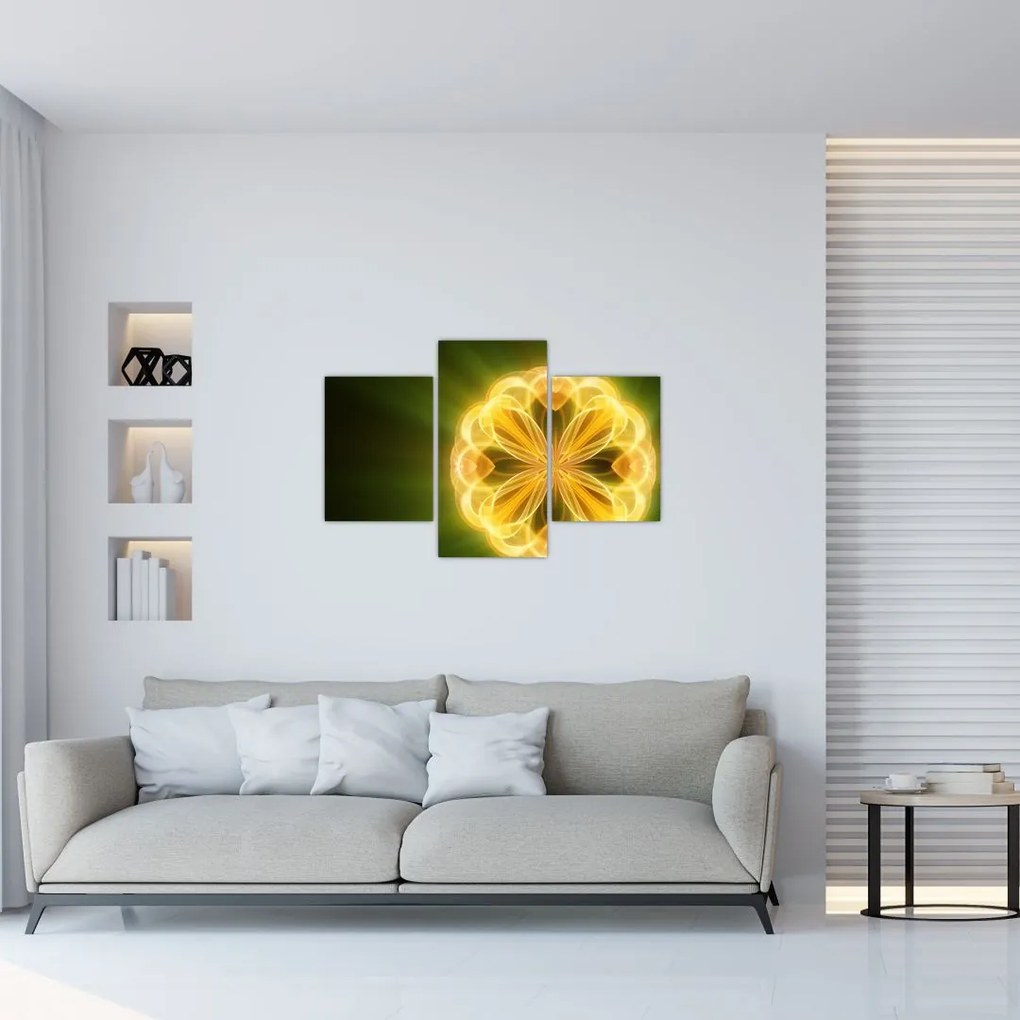 Tablou cu floare galbenă (90x60 cm)