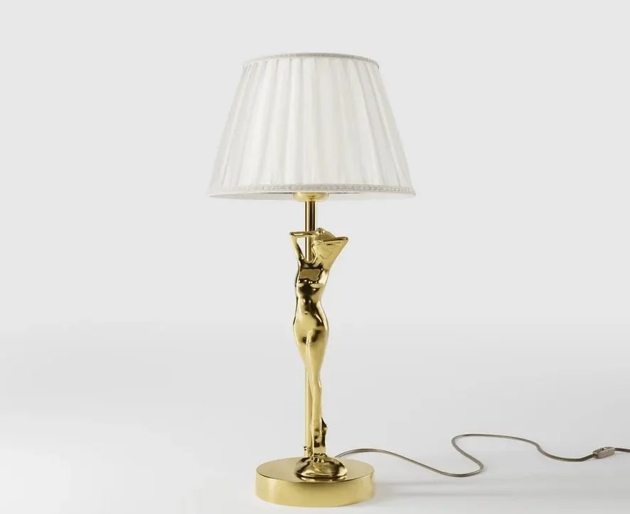 Lampa de masa figura feminina din alama Donne