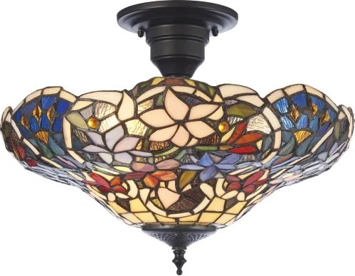 Endon 111915 - Plafonieră Tiffany SULLIVAN 3xE27/10W/230V Ø 40 cm