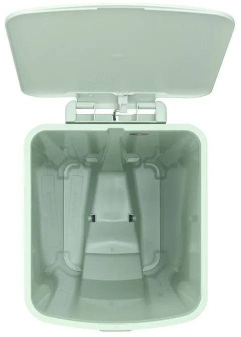 Coș cu pedală Brabantia StepUp 1005558, 40 L, Materiale ecologice, Deschidere mare, Verde deschis