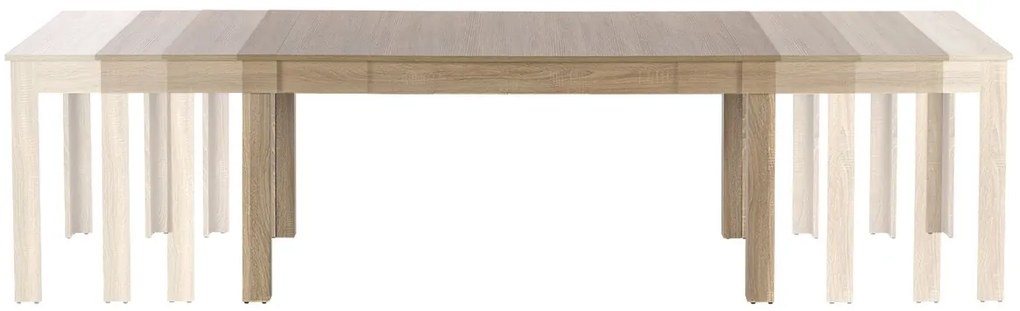 Masa extensibila Seweryn stejar sonoma - L160-300xl90xh76 cm