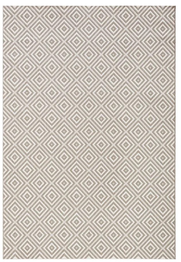 Covor de exterior NORTHRUGS Karo, 160 x 230 cm, gri
