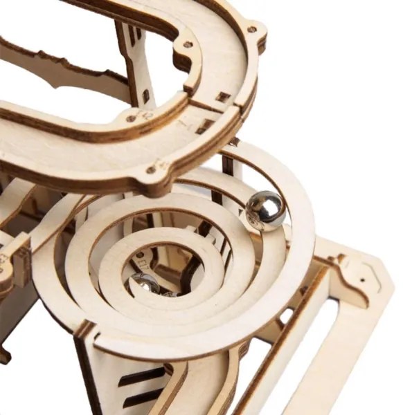 Puzzle 3D pistă pentru bile de sticlă, spirală RoboTime