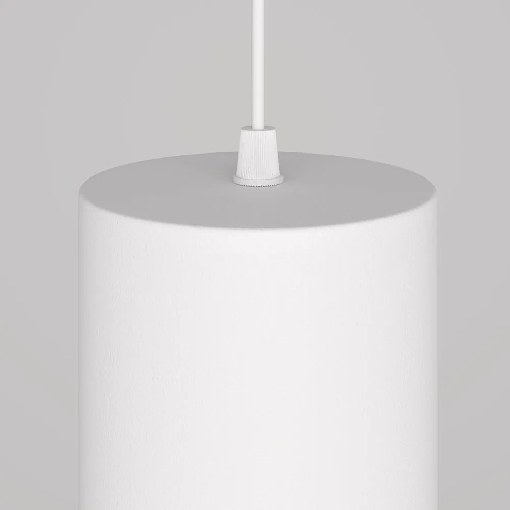 Pendul LED iluminat design tehnic Orlo D-7,9cm alb