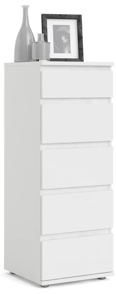 Comodă albă Tvilum Nova, 40x107 cm