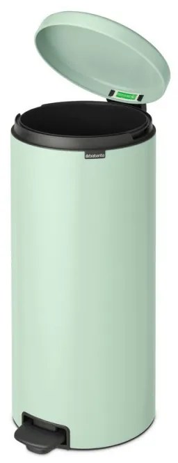 Cos de gunoi cu pedala Brabantia NewIcon 1008851, 30 L, Inchidere usoara, Baza antiderapanta, Verde deschis