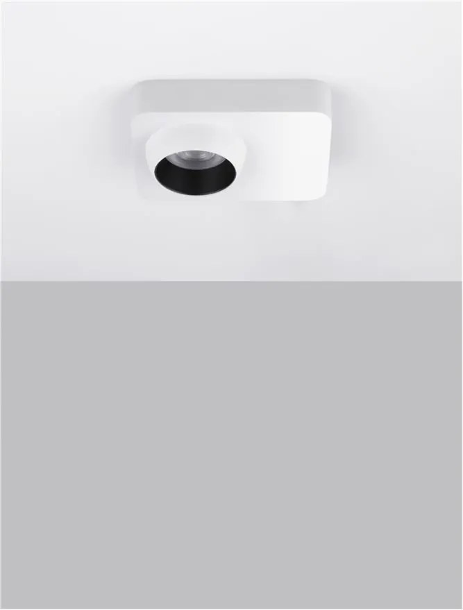 Spot LED aplicat stil minimalist KEDROS alb