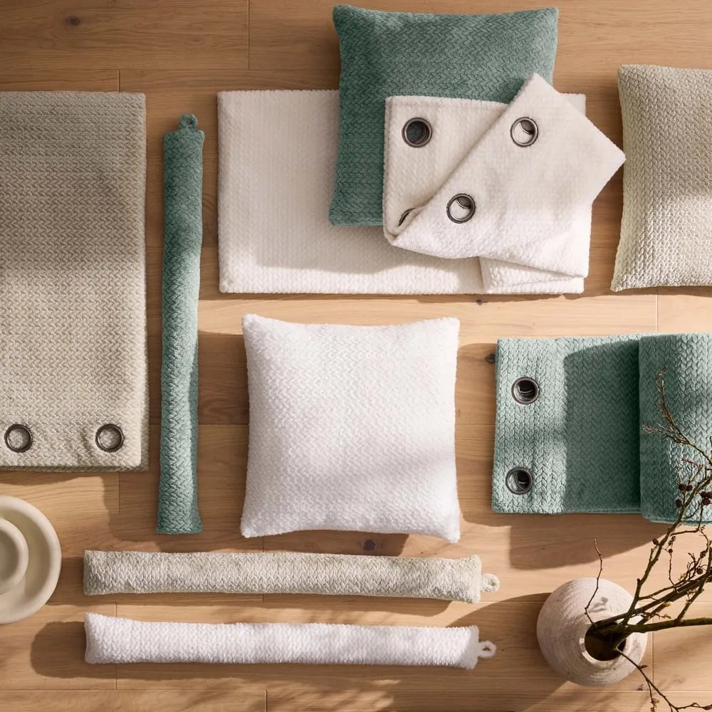 Draperie verde din microflanel 140x240 cm Flanela – douceur d'intérieur