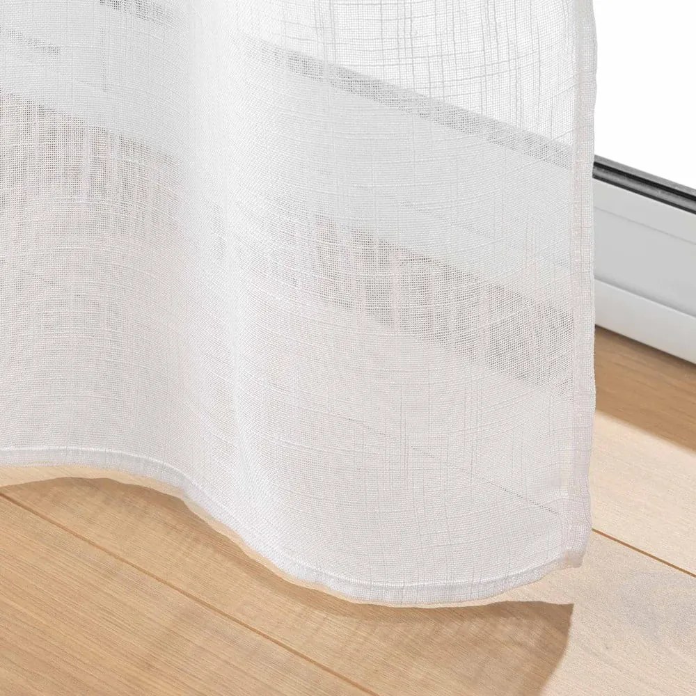 Draperie albă 90x200 cm cu prindere la ușă Haltona – douceur d'intérieur