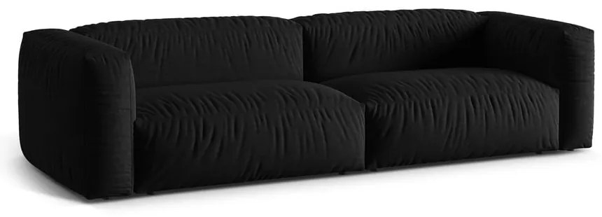 Canapea modulară neagră 320 cm Martina – Micadoni Home