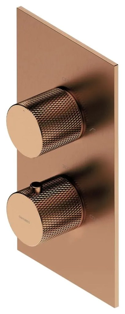 Omnires Contour baterie cada-dus ascuns da cupru CT8036CPB