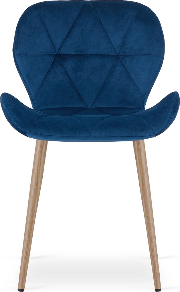 Scaun de masa MANGO VELVET, albastru