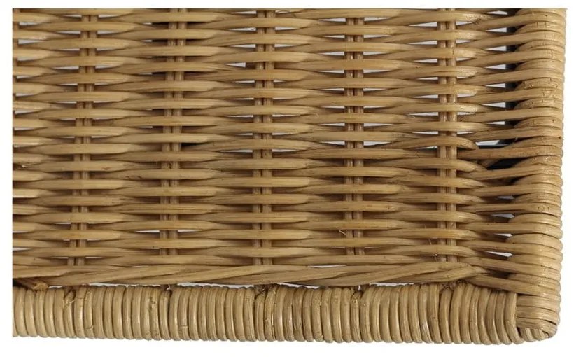 Set 4 scaune din ratan Sofia și masă neagră Marienlis - Bonami Essentials