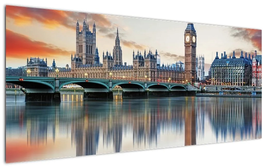 Tablou - Houses of Parliament din Londra (120x50 cm)
