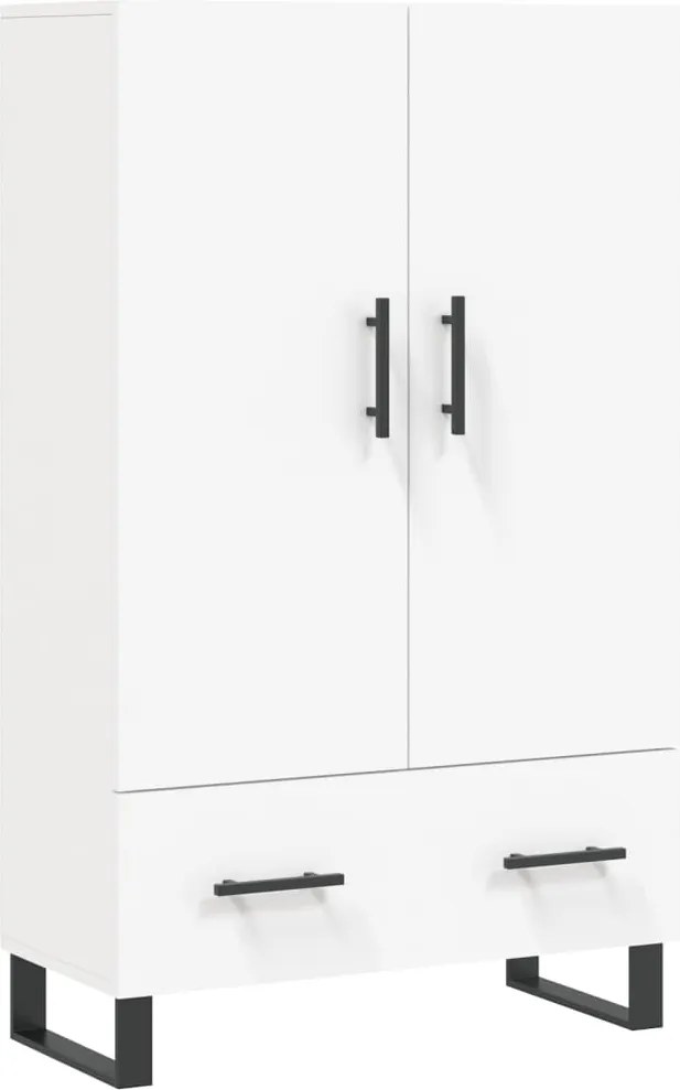vidaXL Dulap înalt, alb, 69,5x31x115 cm, lemn prelucrat