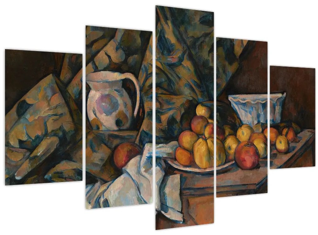 Tablou - Paul Cézanne, Still Life with Apples and Peaches, reproducere (150x105 cm)