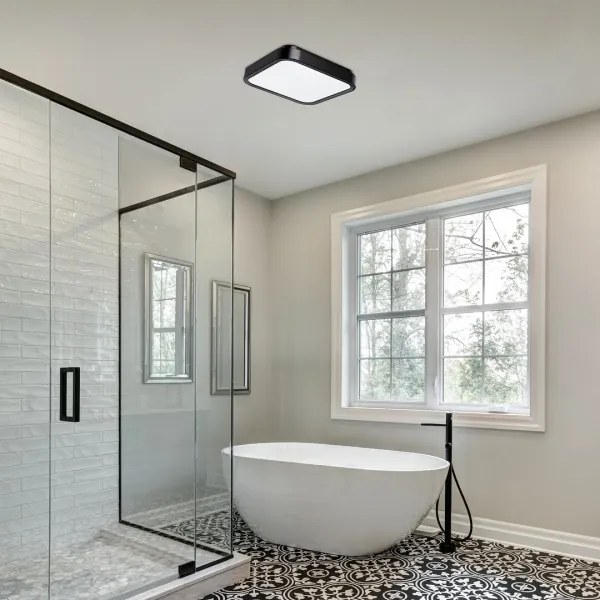 Plafonieră LED pentru baie Rabalux 71255 SAMIRA LED/18W/230V IP44 negru