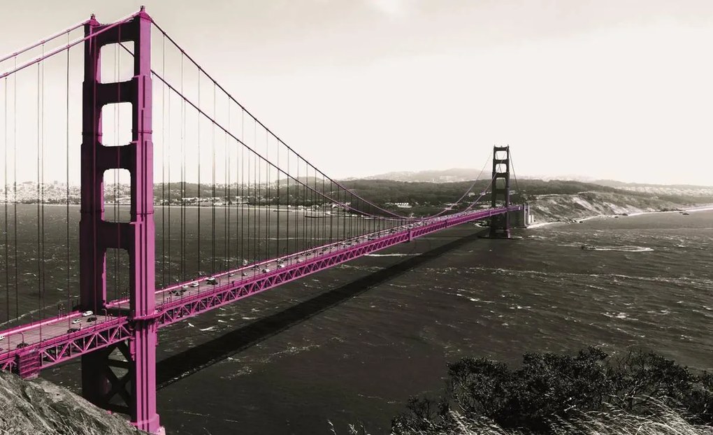 Fototapet - Pod- Golden Gate (152,5x104 cm)