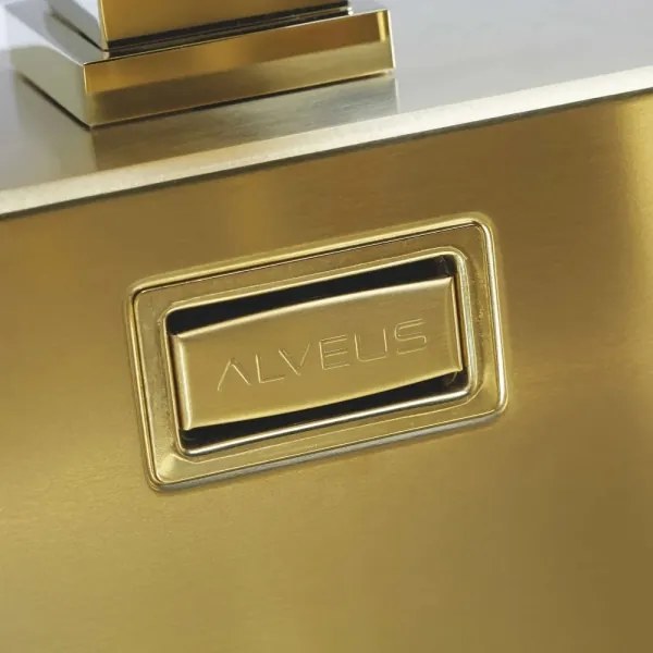 Chiuvetă de bucătărie ALVEUS 1106867 PURE 52,5x51,5 cm auriu