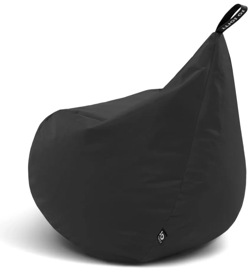 Fotoliu puf pentru copii gri Drop M – So Soft?