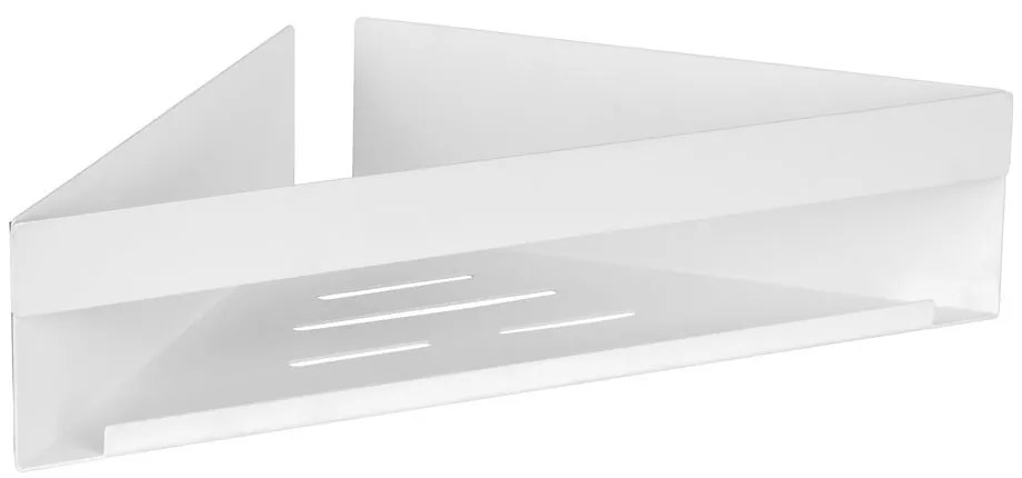 Raft pentru baie alb mat autoadeziv, pentru colț cu Turbo-Loc din oțel inoxidabil Genova – Wenko