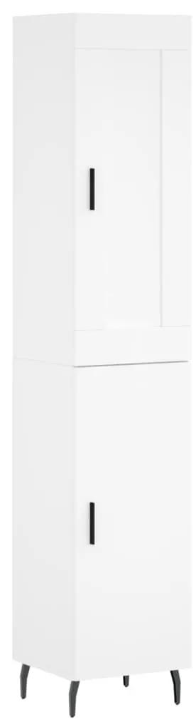 3200145 vidaXL Dulap înalt, alb, 34,5x34x180 cm, lemn prelucrat