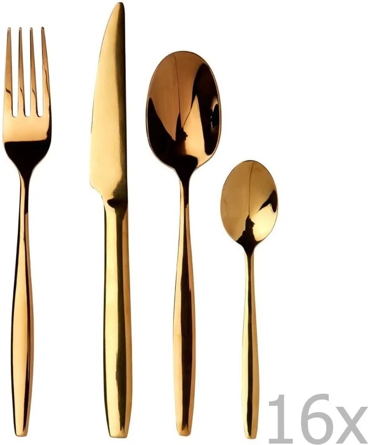 Set 16 tacâmuri din inox Premier Housewares Aura