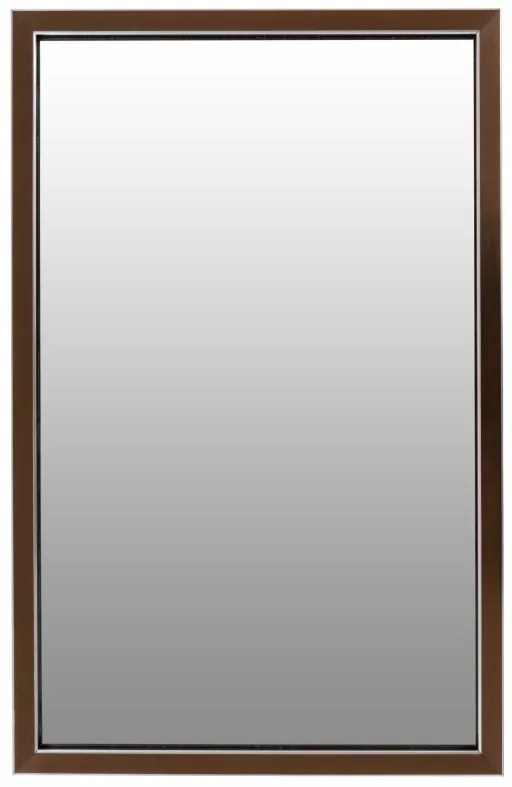 Oglinda dreptunghiulara cu rama din polistiren bronz/neagra Cliff, 56cm (L) x 36cm (W) x 1.6cm (H )