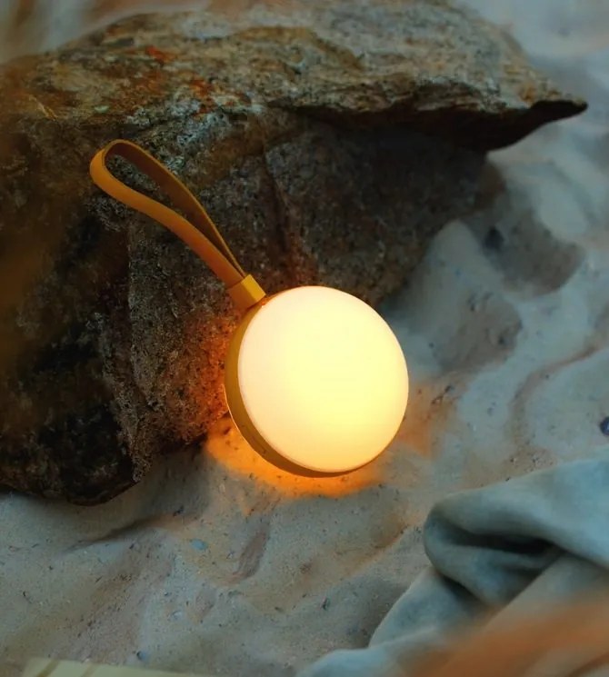 Lampa LED portabila cu baterii pentru terasa, gradina Bring To-Go 12 galben