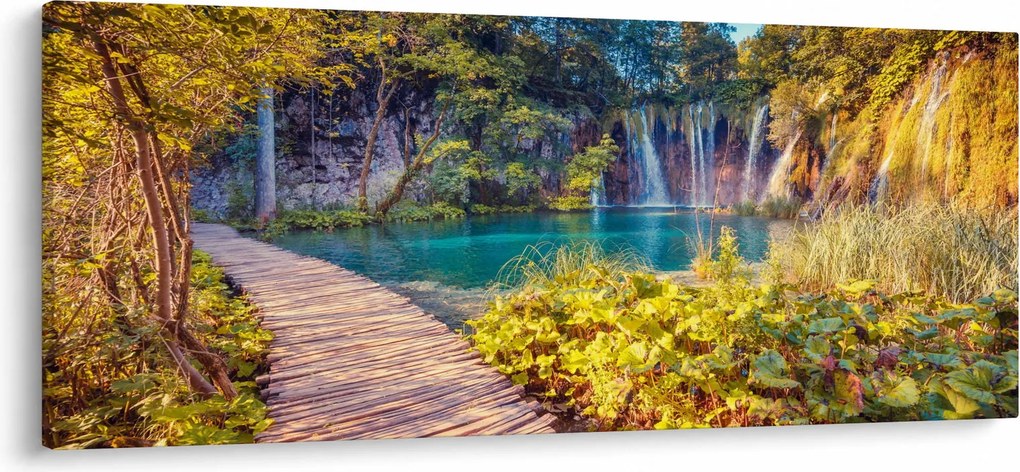 Tablou - Lacurile Plitvice, Croația (120x50 cm)