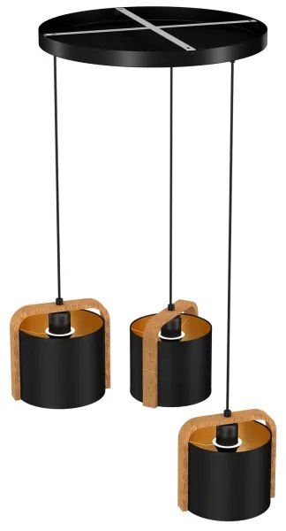 Lustră pe cablu JONKO 3xE27/60W/230V