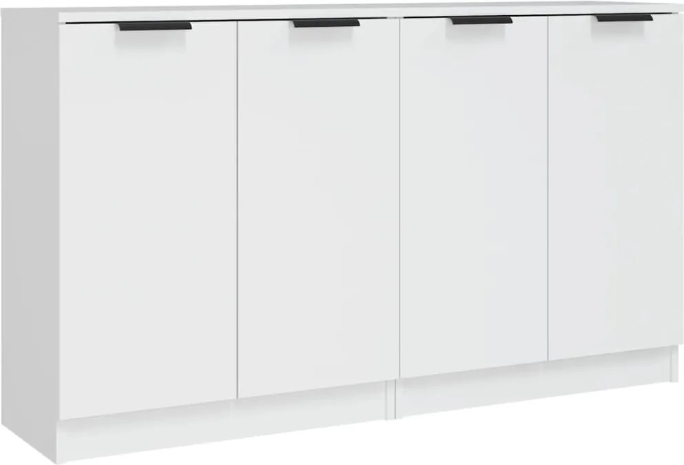 vidaXL Servante, 2 piese, alb, 60x30x70 cm, lemn prelucrat