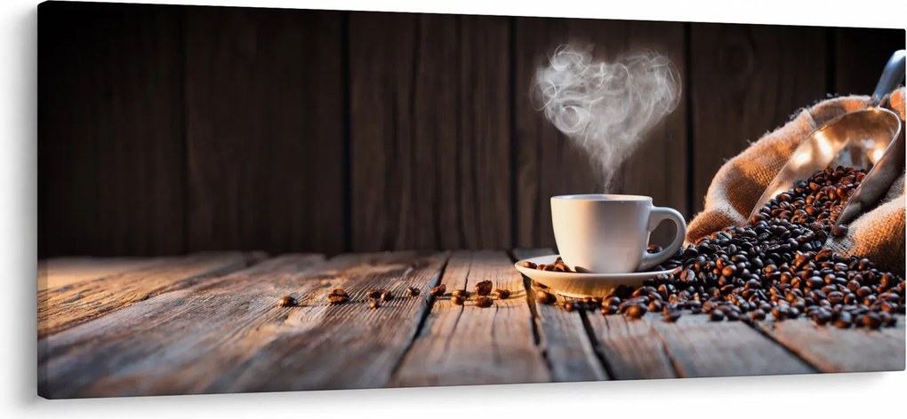 Tablou - Timp pentru cafea (120x50 cm)