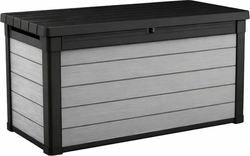 Denali duotech ladă de plastic pentru grădină 380 L gri-maroniu